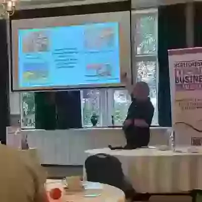 Speaking at the Herefordshire Means Business Women’s Summit